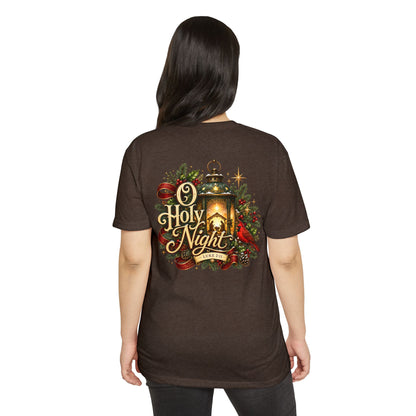 O Holy Night Lantern Christmas T-Shirt — Nativity Carol Holiday Tee