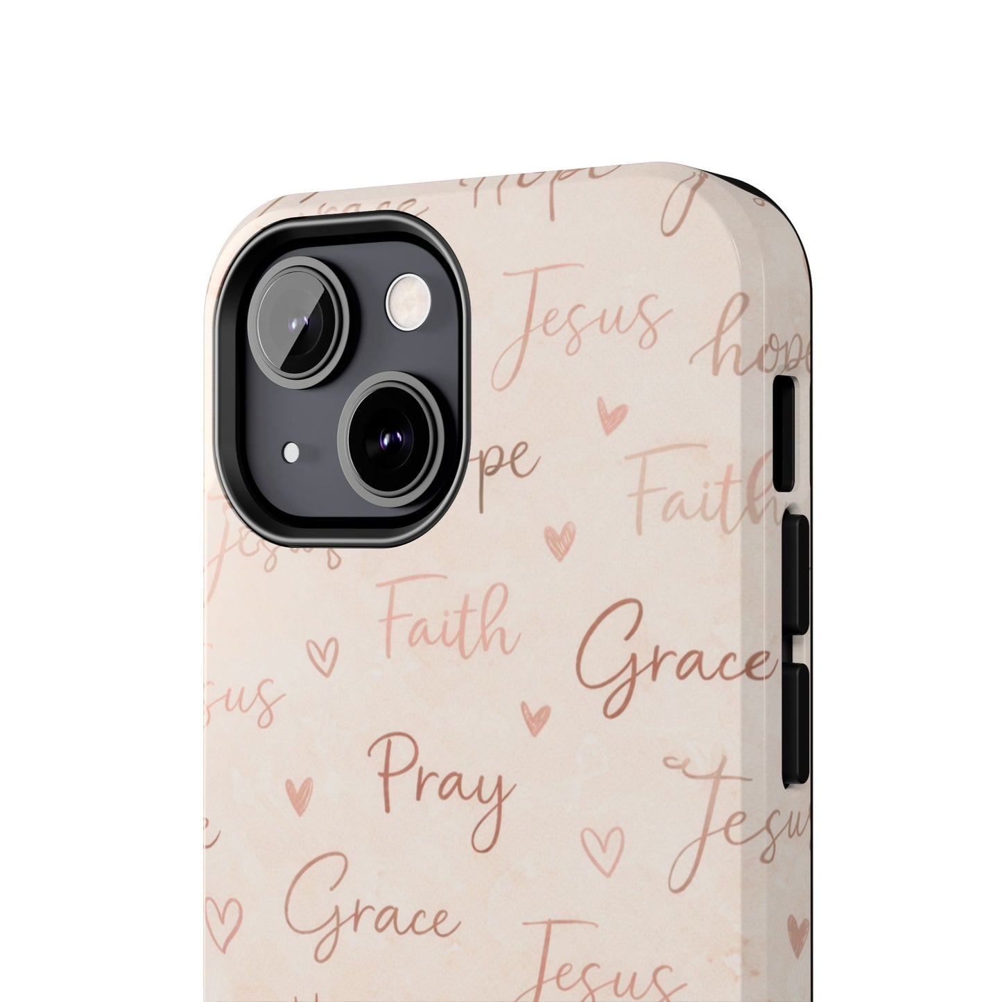 Pray Grace Hope Phone Case | Christian Floral iPhone Case