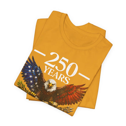 250 Years USA Eagle T-Shirt — 1776–2026 Patriotic Anniversary Tee