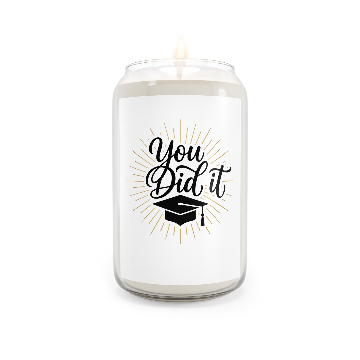Graduation Scented Soy Candle – “You Did It” 13.75 oz Keepsake