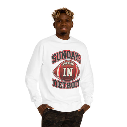 Sundays in Detroit Football Sweatshirt