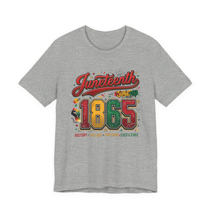 Juneteenth 1865 Celebration Tee — History • Culture • Freedom Graphic T-Shirt