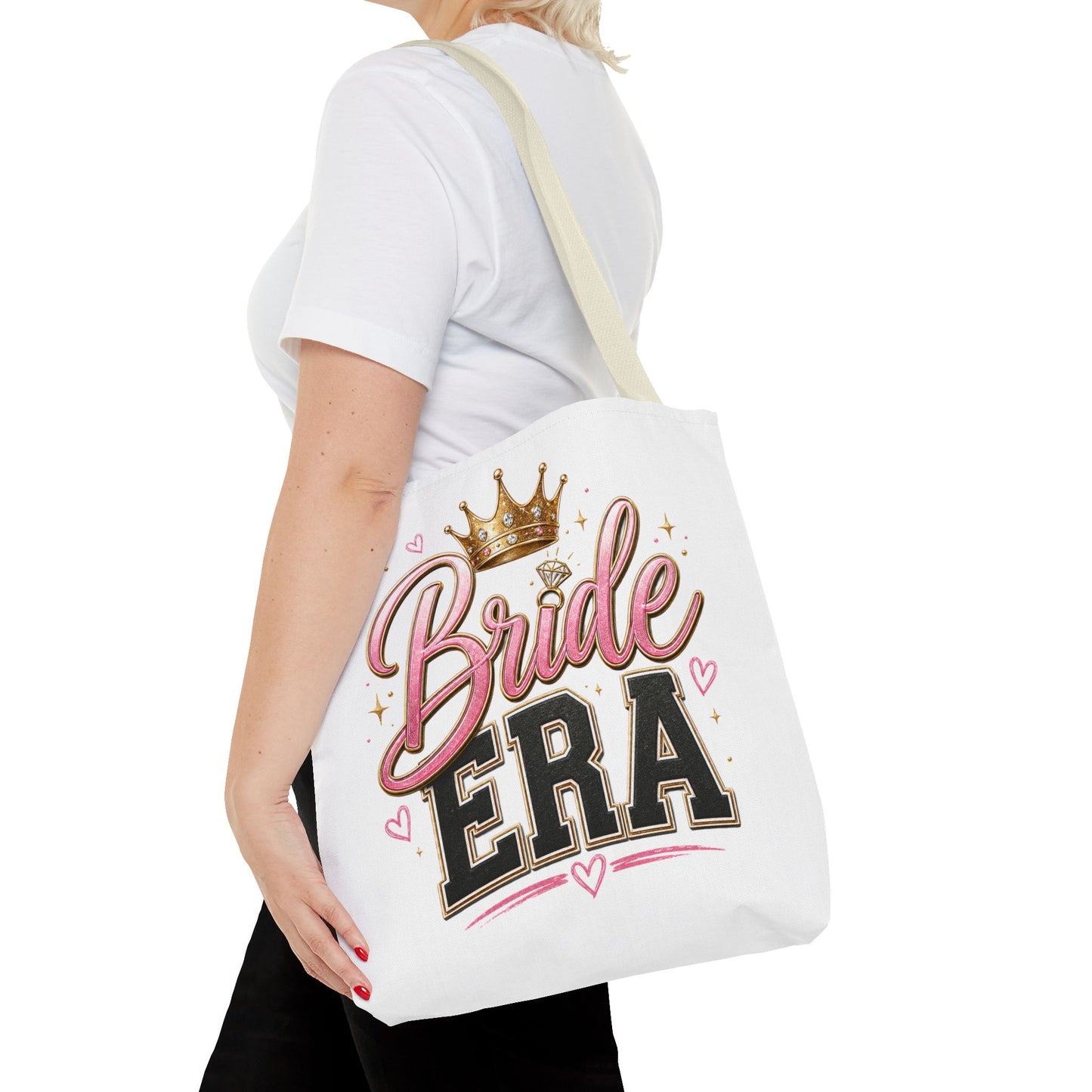 Bride Era Tote Bag — Bachelorette Bride Crown Tote for Bridal Shower & Wedding Weekend