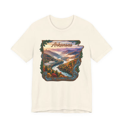 Arkansas Scenic River Tee — The Natural State Retro Landscape T-Shirt