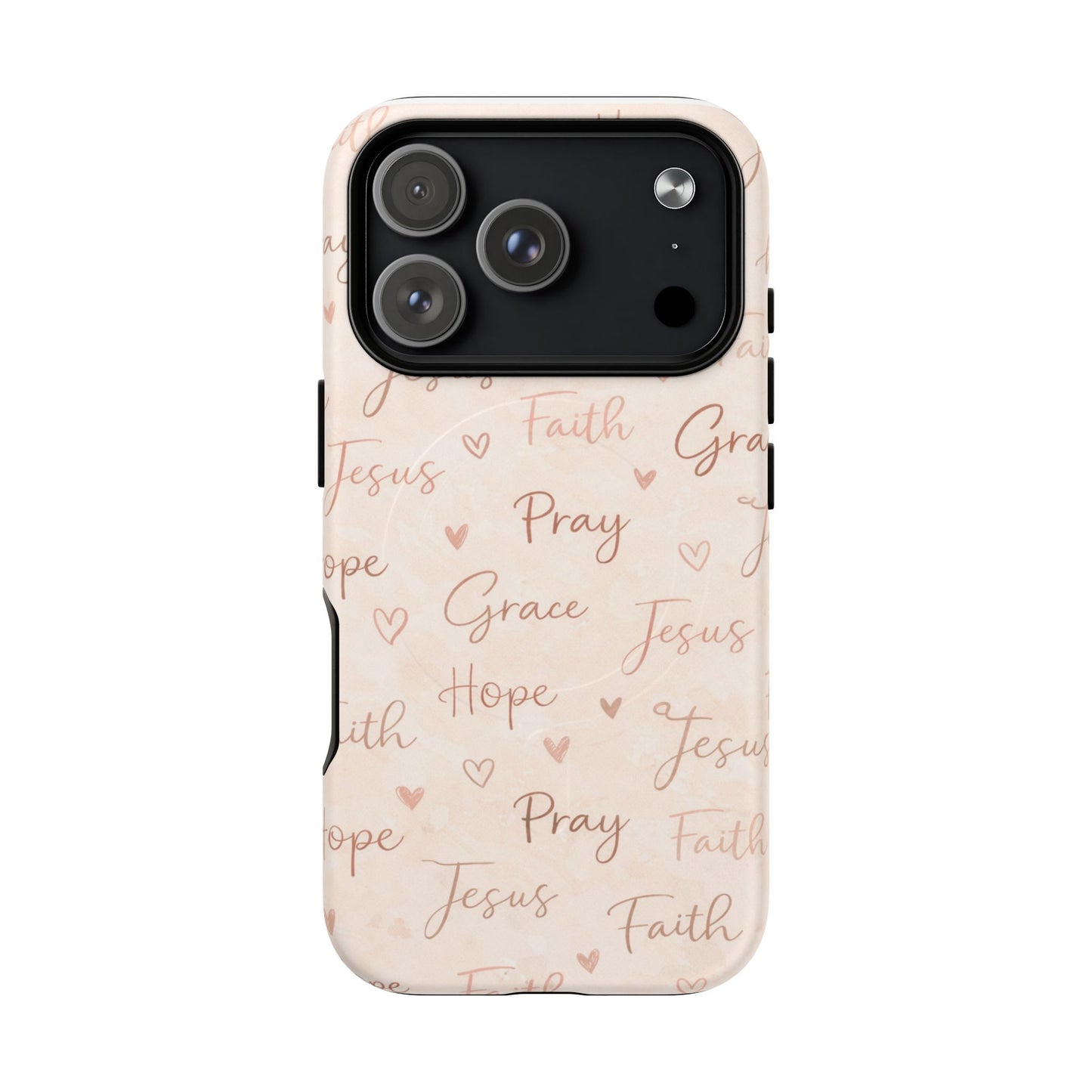 Christian Words Tough Magnetic Phone Case — Hope Pray Grace Jesus Faith