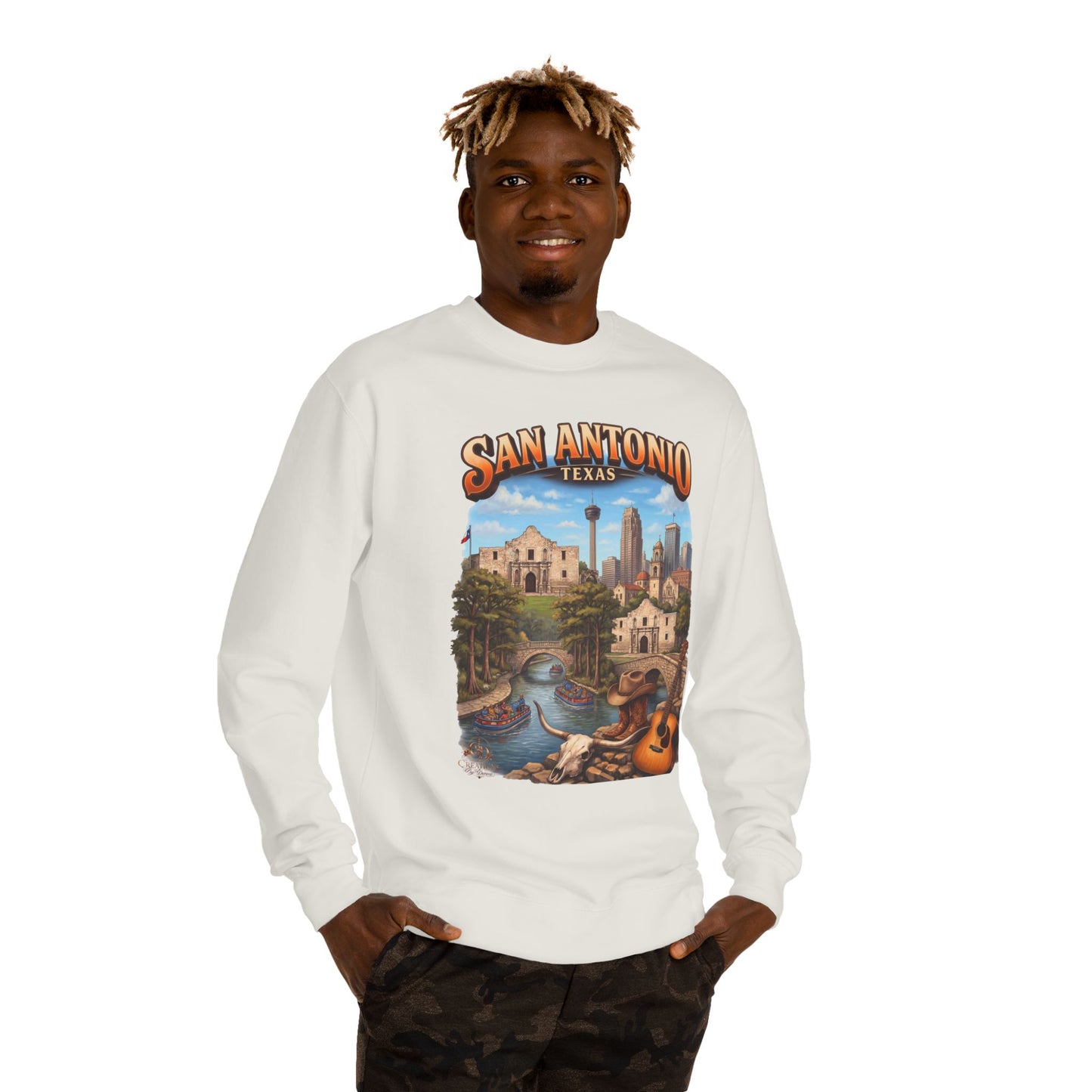 San Antonio Riverwalk Sweatshirt — Texas Travel Scenic Crewneck