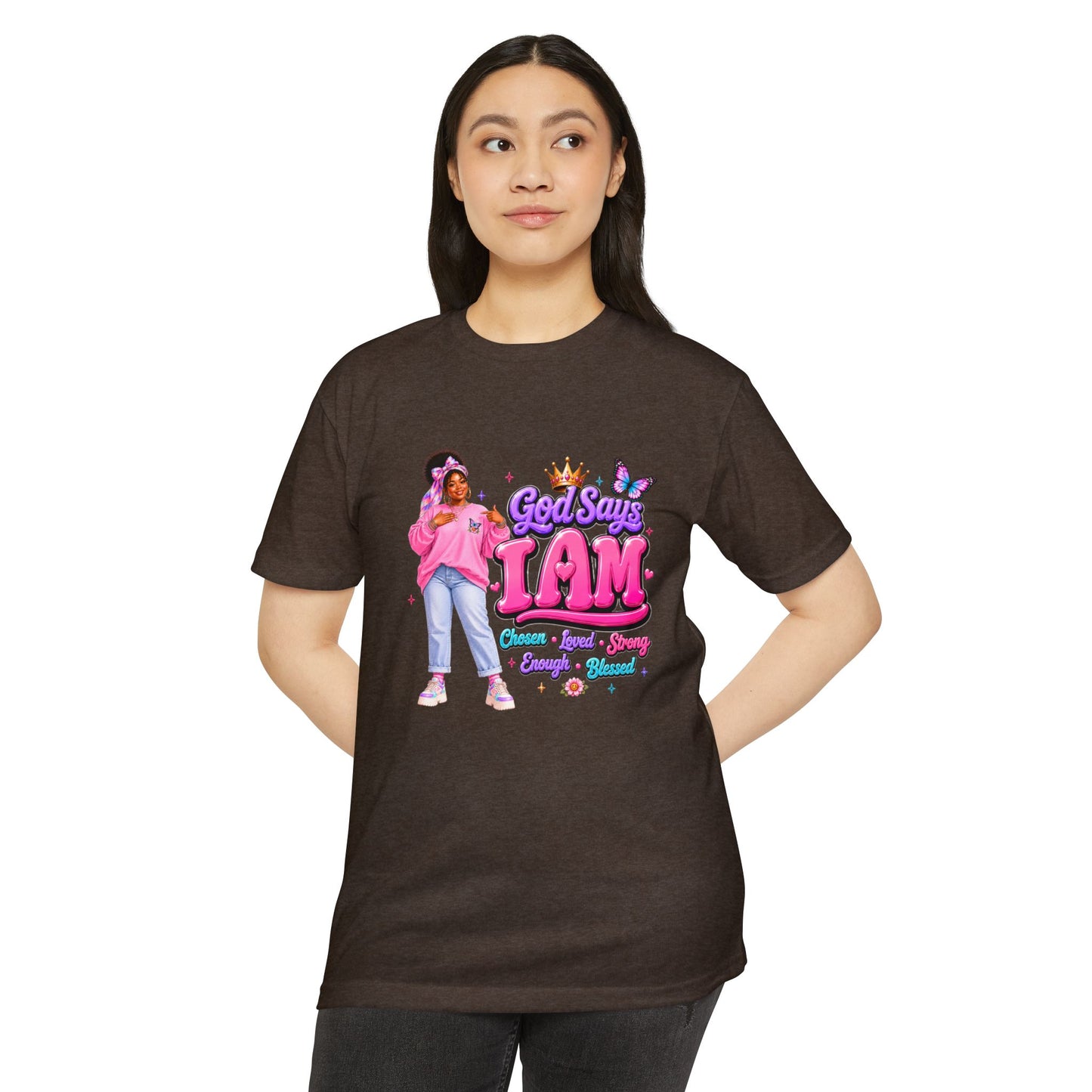 God Says I Am Tee — Inspirational Christian Graphic T-Shirt