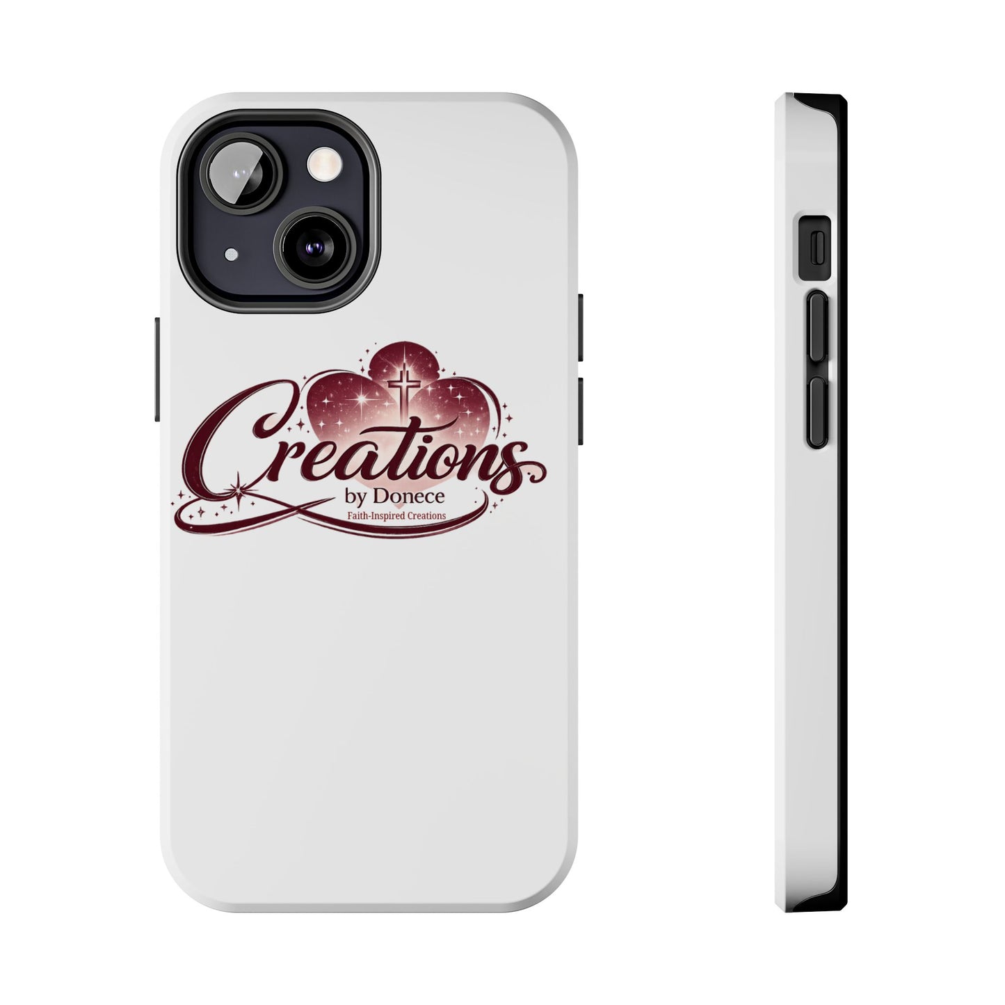Tough Phone Case — "Creations by Donece" Logo Protective Phone Cover
