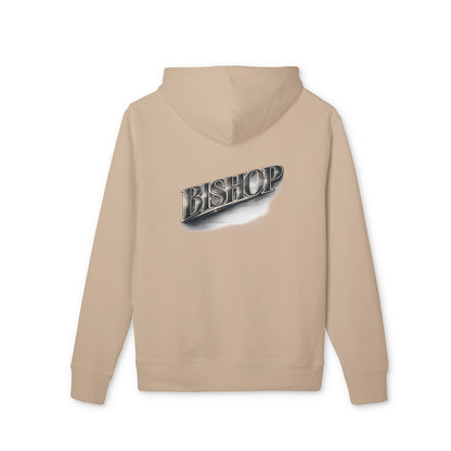 Bishop Chrome Logo Hoodie — Vintage Metallic Script Streetwear