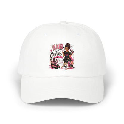 Dad Cap — Afro Girl 'Art Is My Canvas' Graphic Baseball Hat
