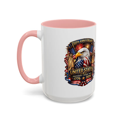 250th Anniversary United States Eagle Coffee Mug – Patriotic 1776–2026 Accent Mug