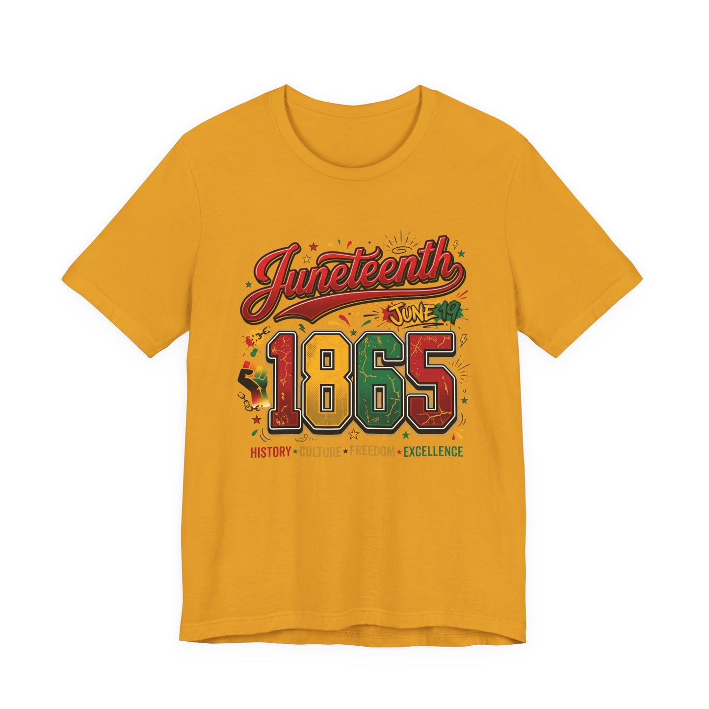 Juneteenth 1865 Celebration Tee — History • Culture • Freedom Graphic T-Shirt