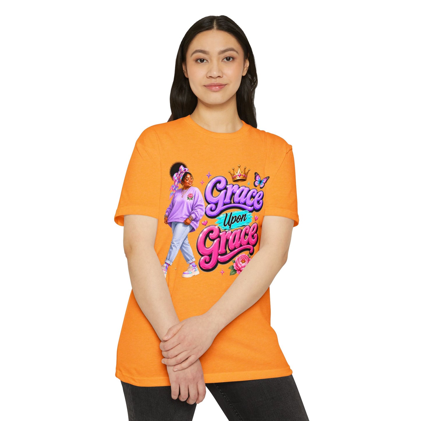 Grace Upon Grace T-Shirt — Inspirational Girl Faith Tee