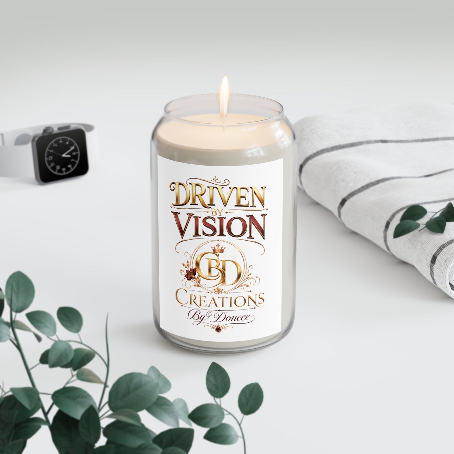 Driven by Vision Scented Soy Candle — 13.75 oz (Creations by Dmece)