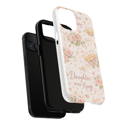 Daughter of the King Floral Phone Case — Tough Magnetic Protective Cover