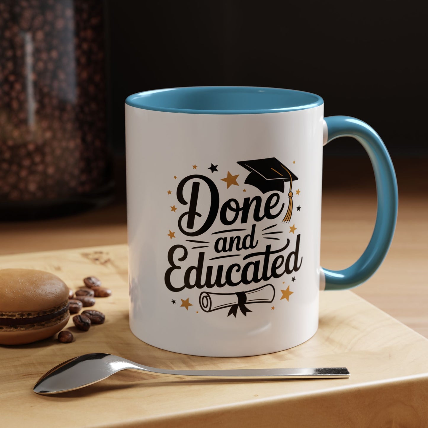 Done and Educated Graduation Coffee Mug (Accent 11/15oz)