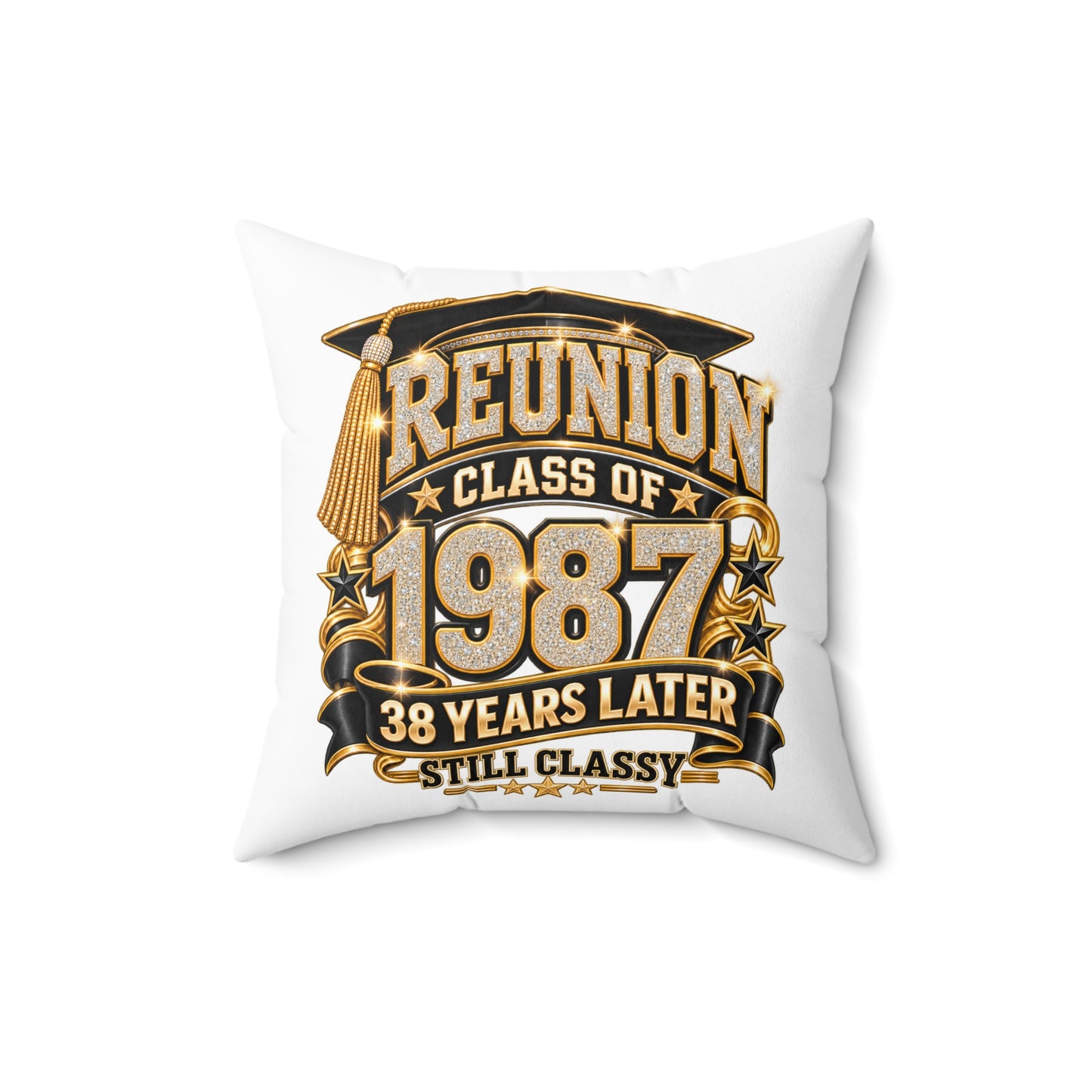 Reunion Pillow - Class of 1987 38 Years Later (Still Classy)