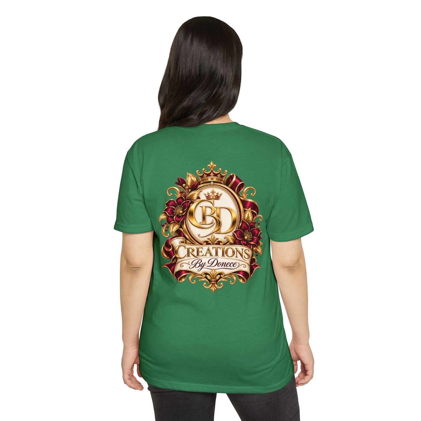 T-Shirt — 'Creations By Denece' Ornate Crest Graphic Tee
