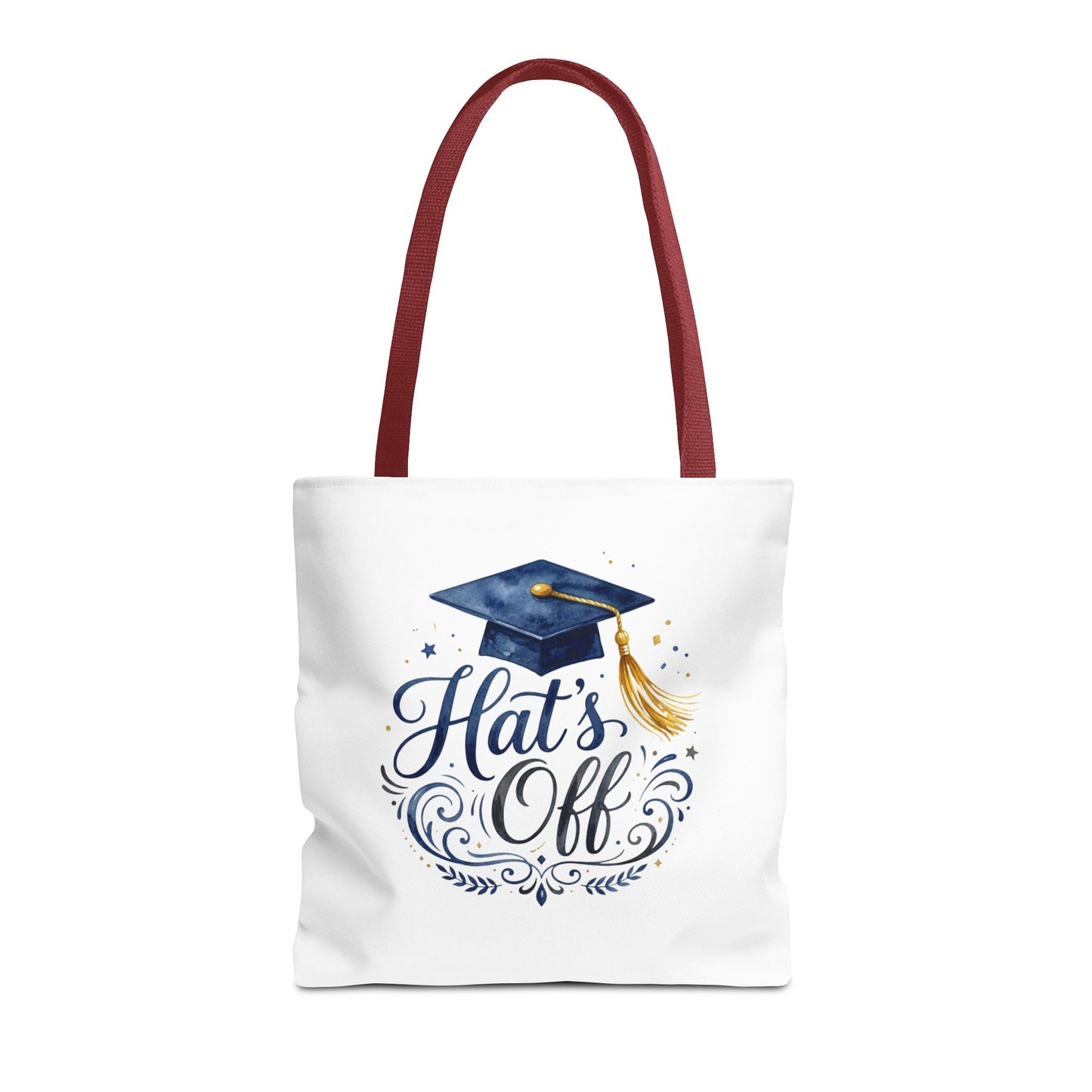 Graduation Tote Bag "Hats Off" — Cap & Tassel Celebration Tote