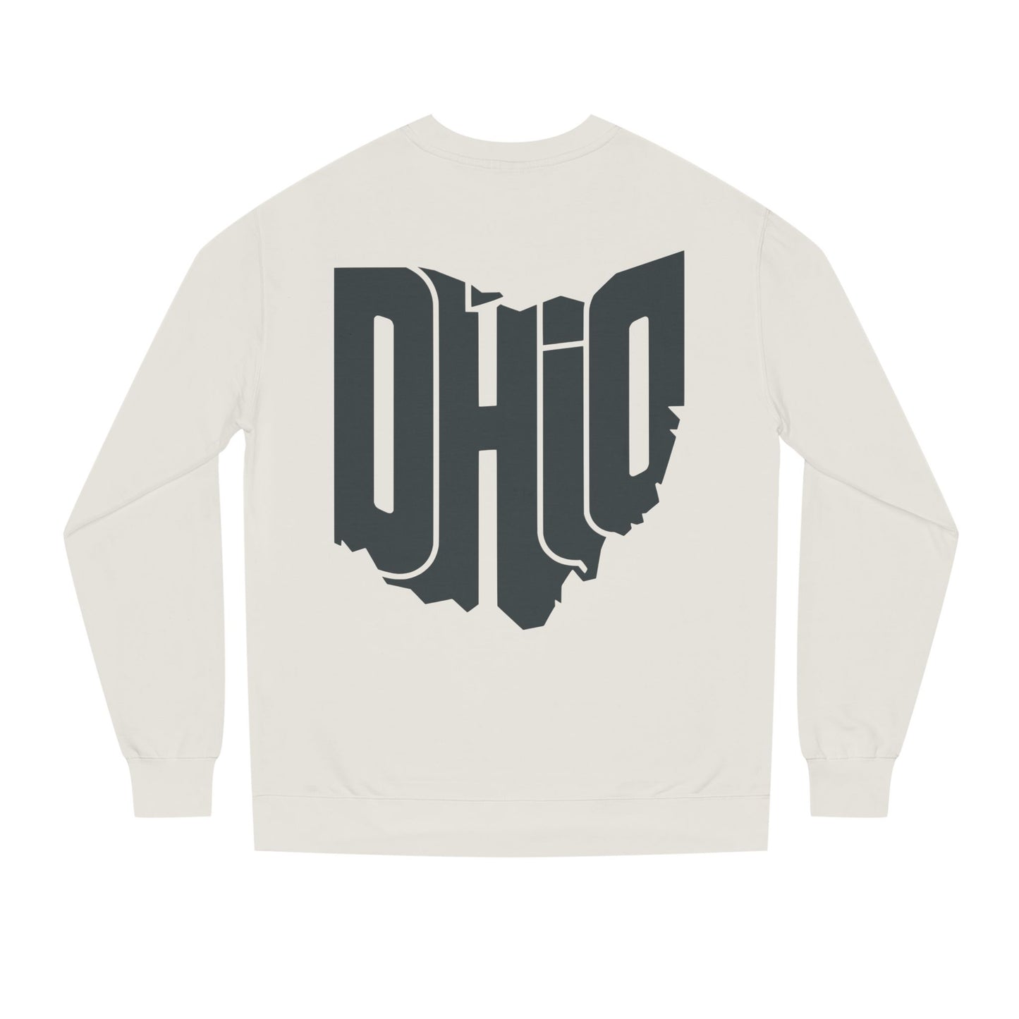 Ohio State Outline Crewneck Sweatshirt — Bold 'OHIO' Map Graphic