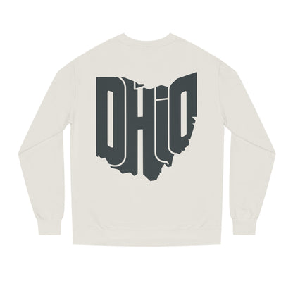 Ohio State Outline Crewneck Sweatshirt — Bold 'OHIO' Map Graphic