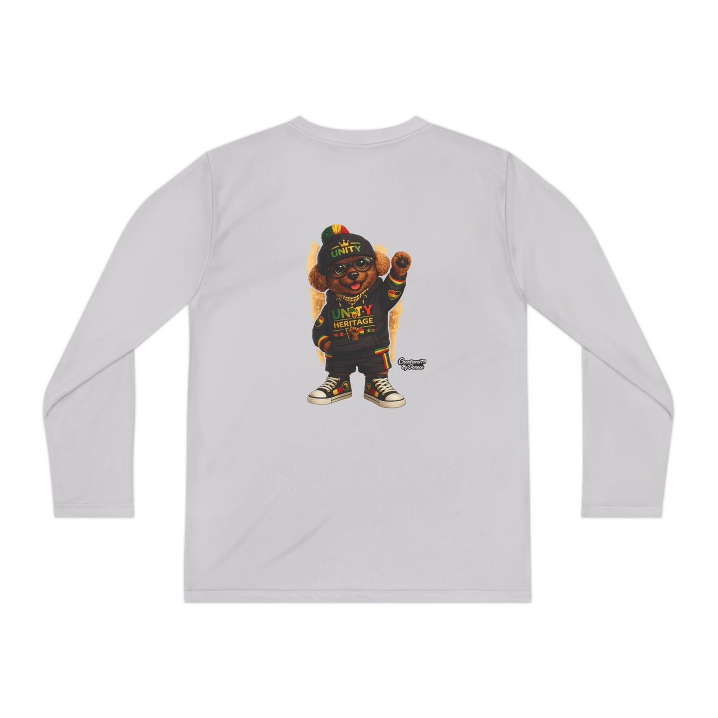 T-Shirt — Kids Rasta Teddy Graphic Long Sleeve