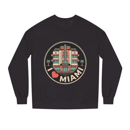 Miami Art Deco Sweatshirt — I Love Miami Vintage Hotel Crewneck