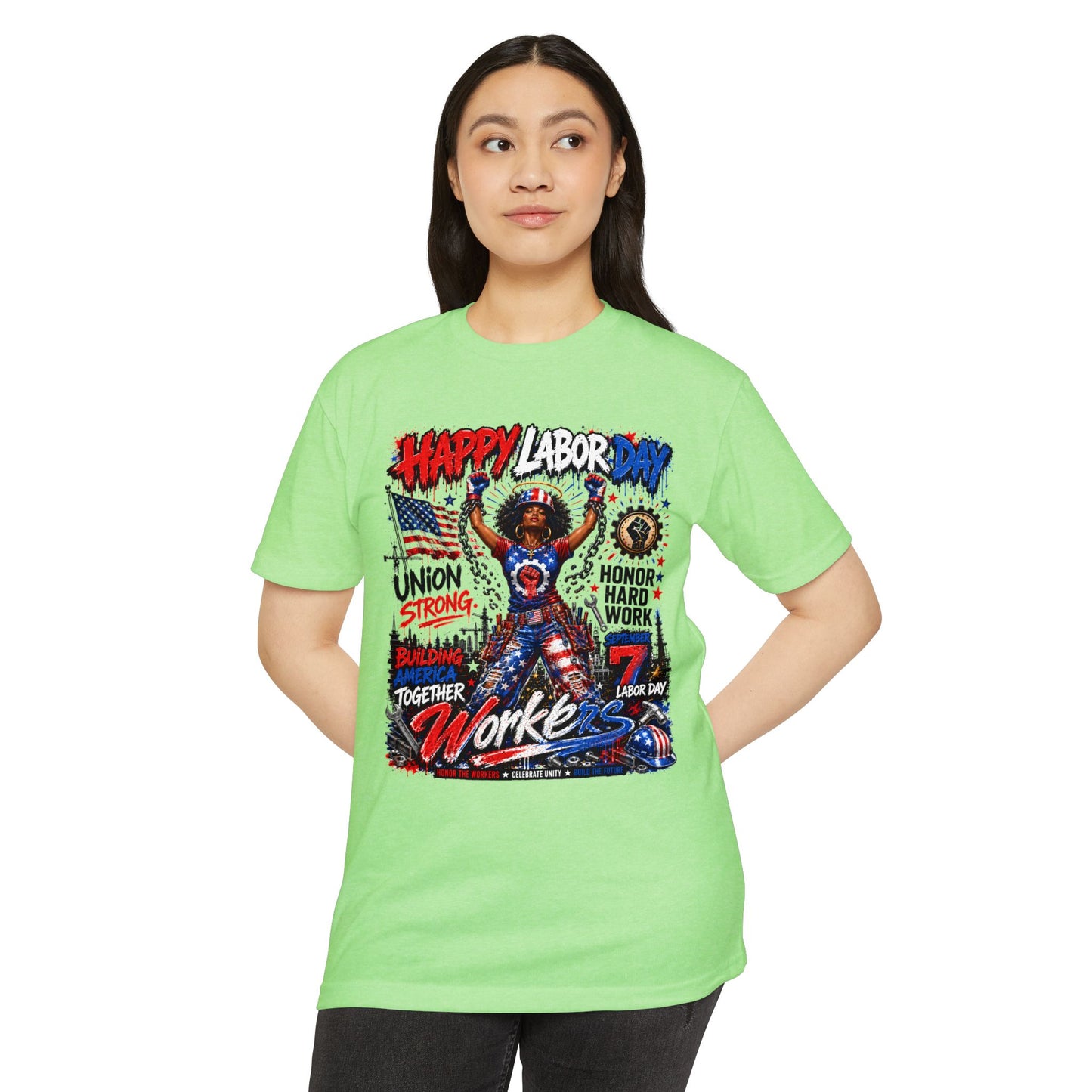 Happy Labor Day Workers T-Shirt — Union Strong, Honor Hard Work Tee