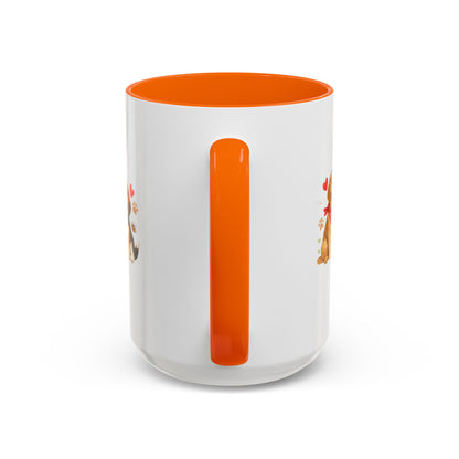 Dog Lover Accent Coffee Mug — “Love is a Four-Legged Word” Ceramic Gift