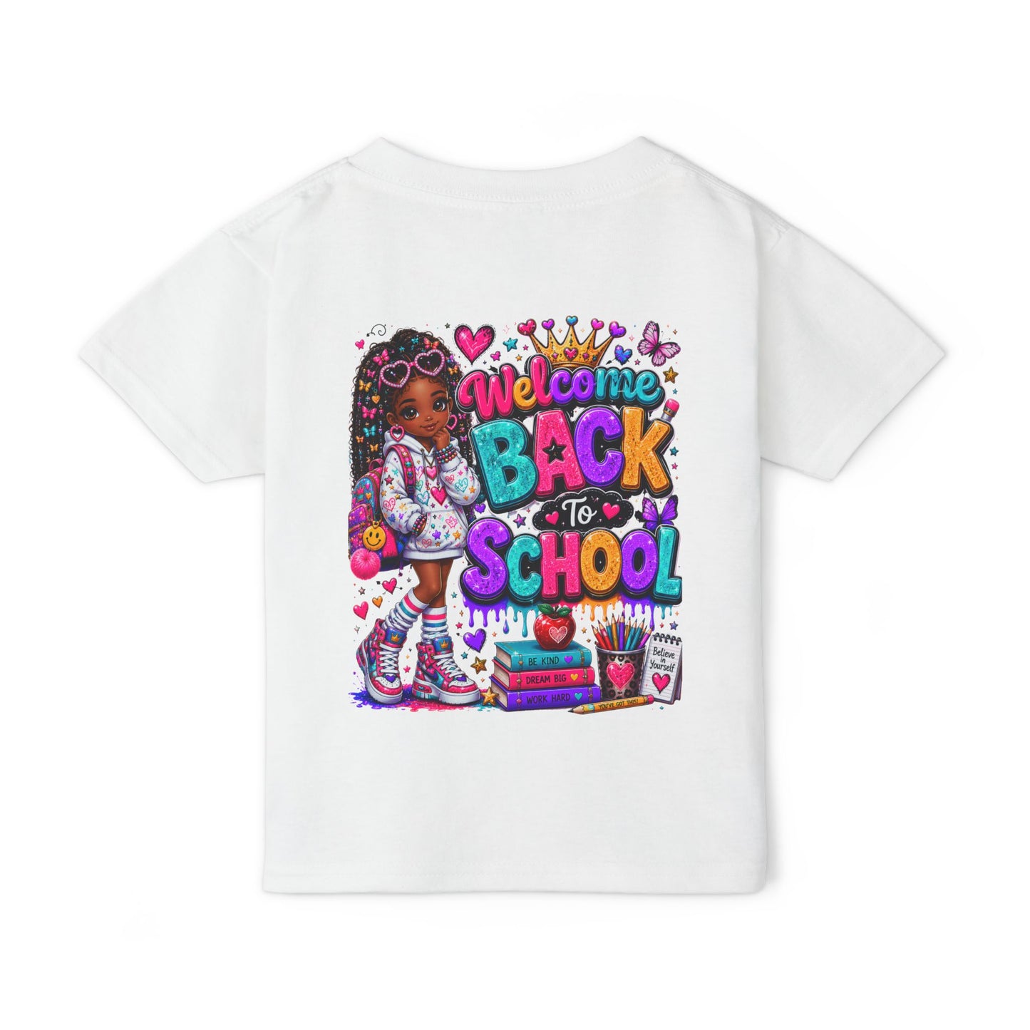 Back to School Toddler T-Shirt — Colorful "Welcome Back to School" Graphic