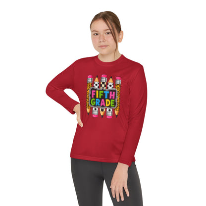 Fifth Grade Pencil Graphic Youth Long Sleeve Tee