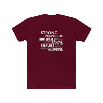 Nurse Word Cloud Tee — "I'm a Nurse" Inspirational Graphic T-Shirt
