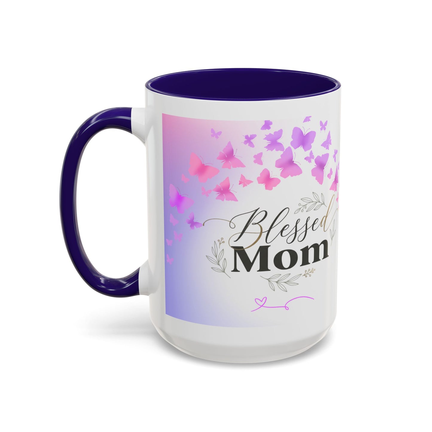 Blessed Mom Butterfly Mug — Colorful 11oz/15oz Ceramic Gift for Mother's Day