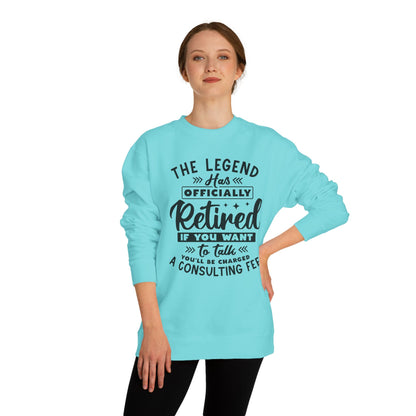 Retired Legend Sweatshirt — “The Legend Has Officially Retired” Retirement Gift