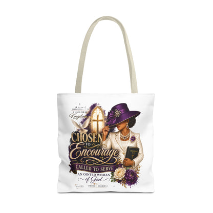 Christian Encourager Tote Bag — "Chosen to Encourage" Design