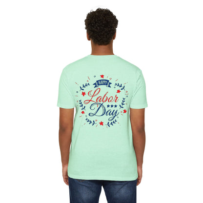 Labor Day T-Shirt – "Happy Labor Day" Patriotic Holiday Tee