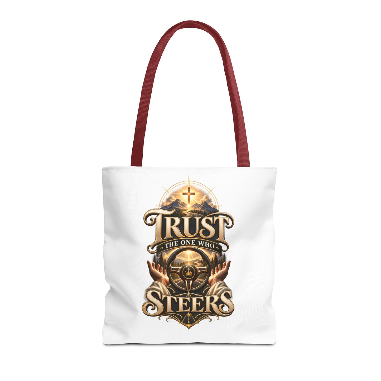 Christian 'Trust the One Who Steers' Tote Bag