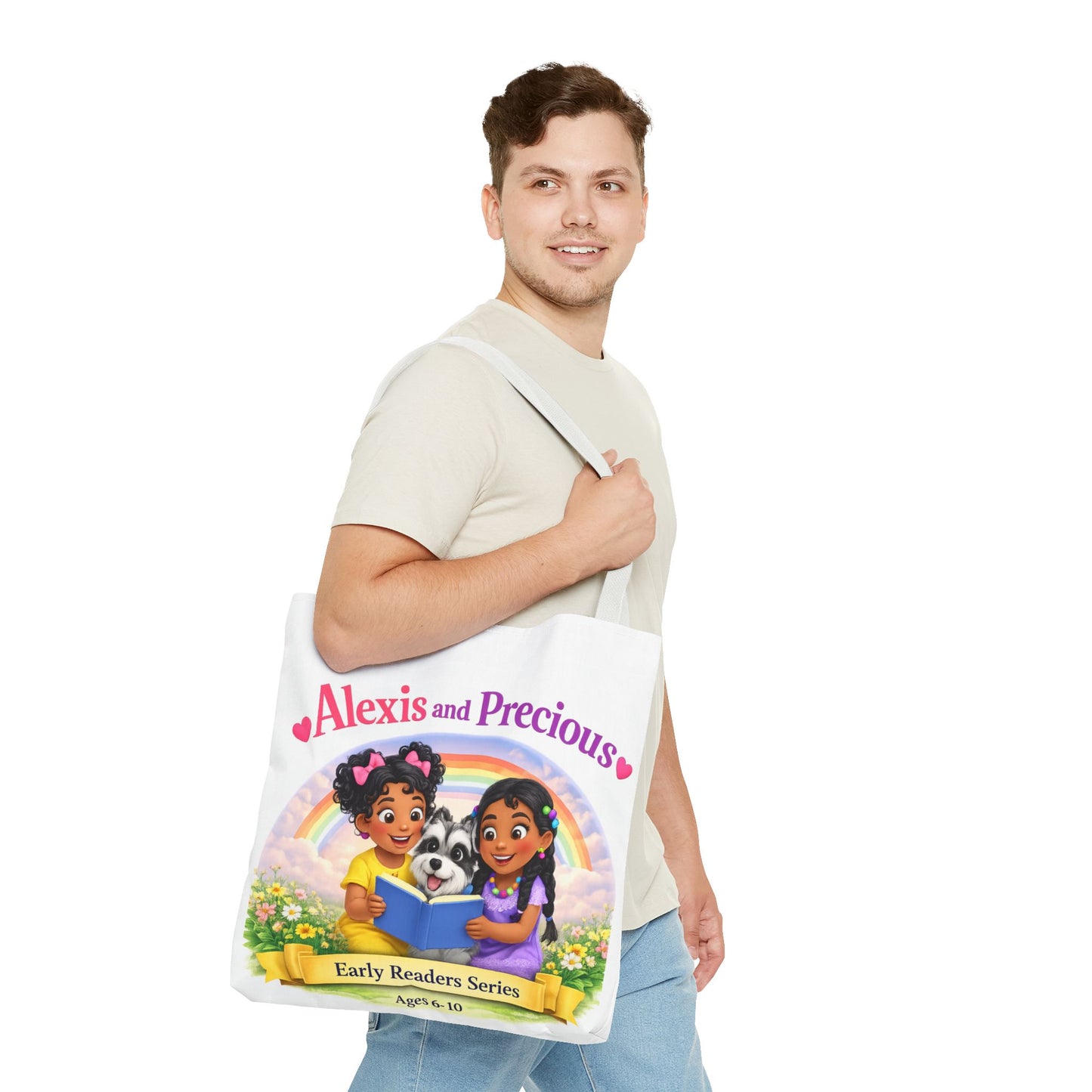 Children's Tote Bag – "Alexis and Precious" Early Readers Book Design