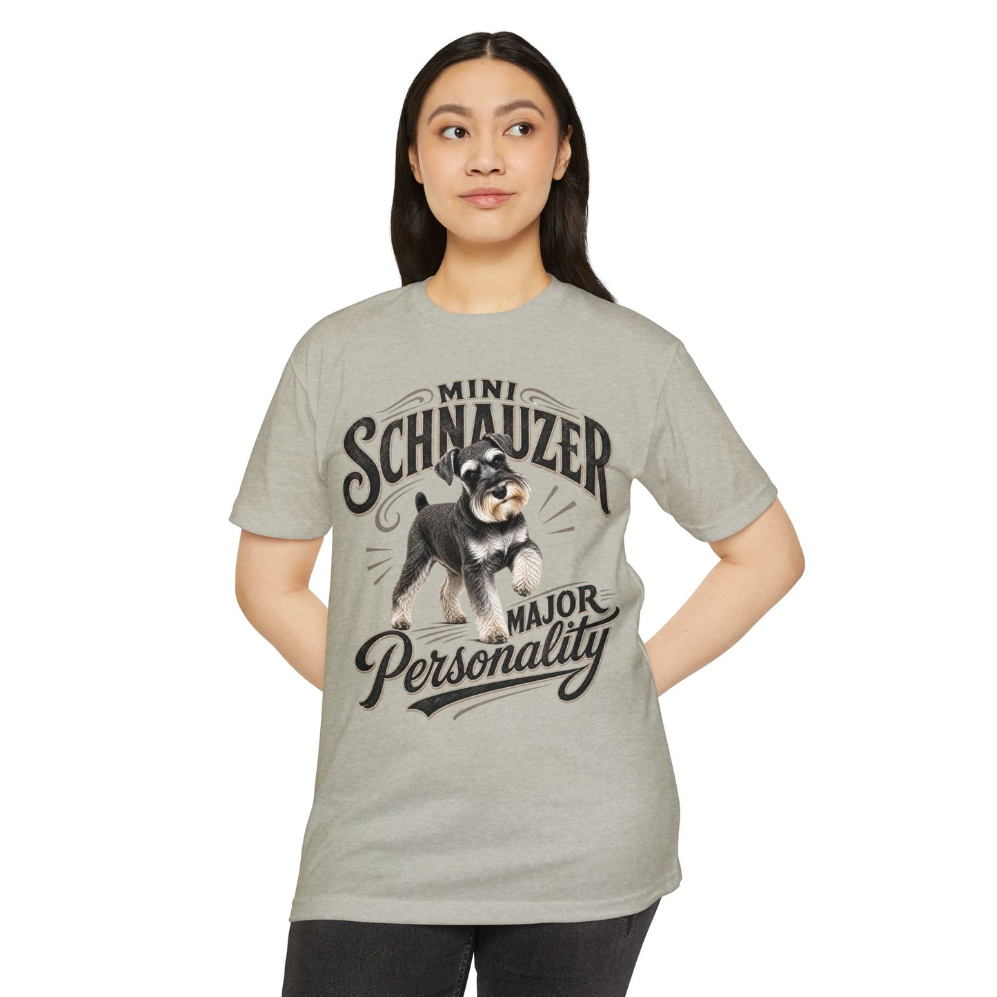 Mini Schnauzer T-Shirt — "Major Personality" Dog Lover Tee