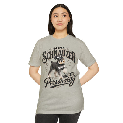 Mini Schnauzer T-Shirt — "Major Personality" Dog Lover Tee
