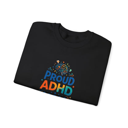 Proud ADHD Mom Crewneck Sweatshirt