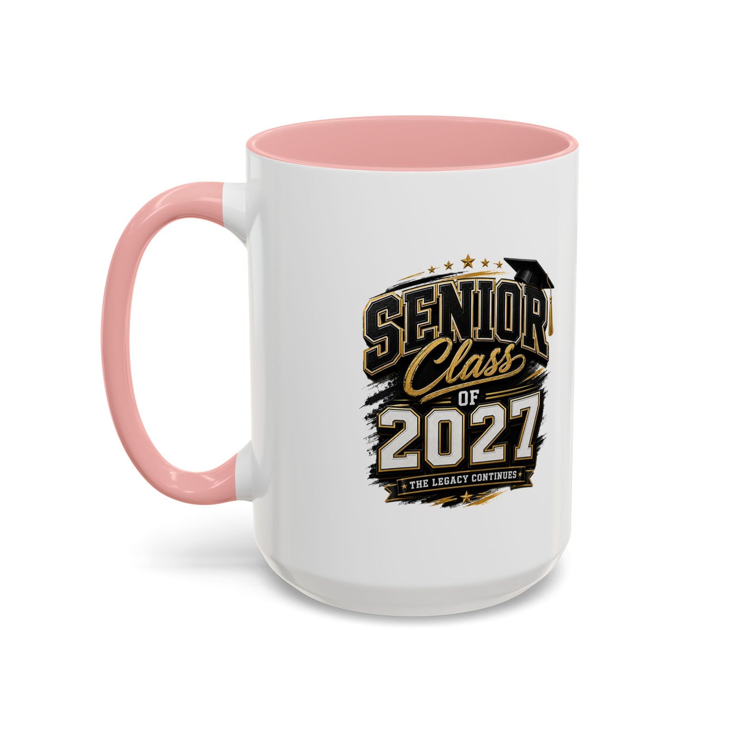 Senior Class of 2027 Accent Coffee Mug — Graduation Gift