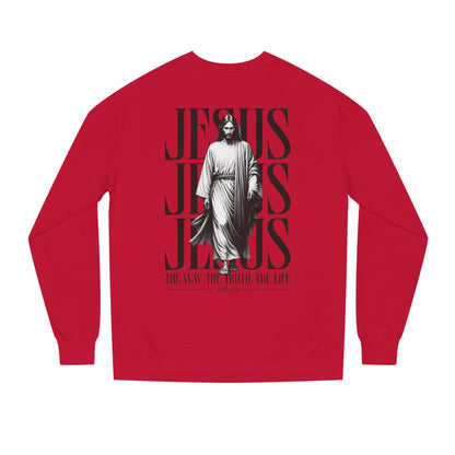 Jesus Graphic Sweatshirt — 'The Way The Truth The Life' Christian Crewneck