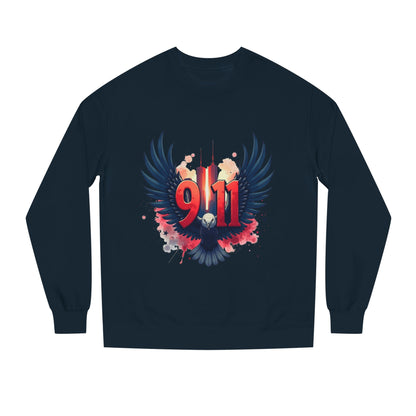 9/11 Memorial Sweatshirt – Eagle Wings Tribute Crewneck