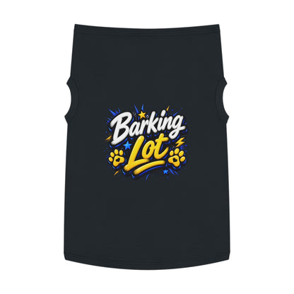 Barking Lot Pet Tank Top – Funny Paw Print Dog Shirt
