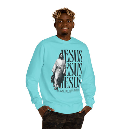 Jesus Crewneck Sweatshirt – The Way The Truth The Life Religious Pullover