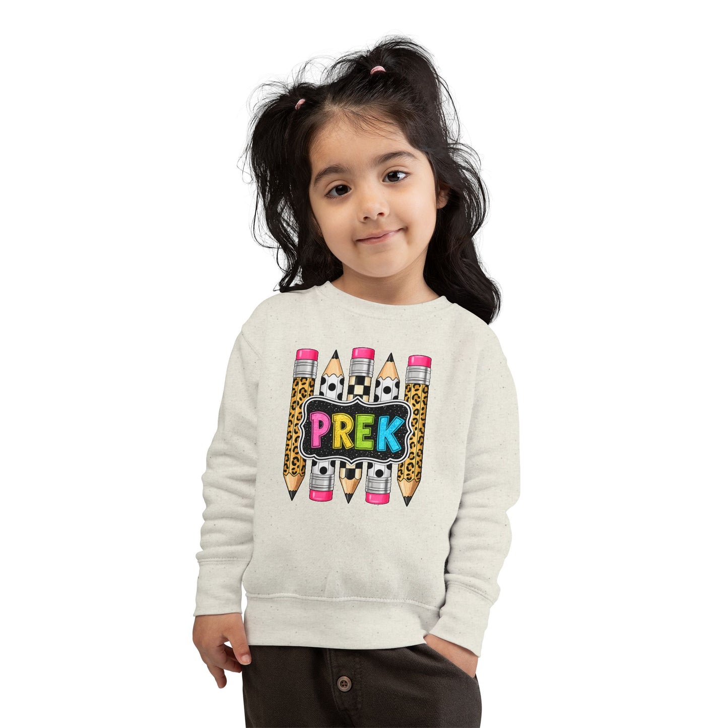 PreK Toddler Sweatshirt – Cute Leopard Pencil Preschool Top