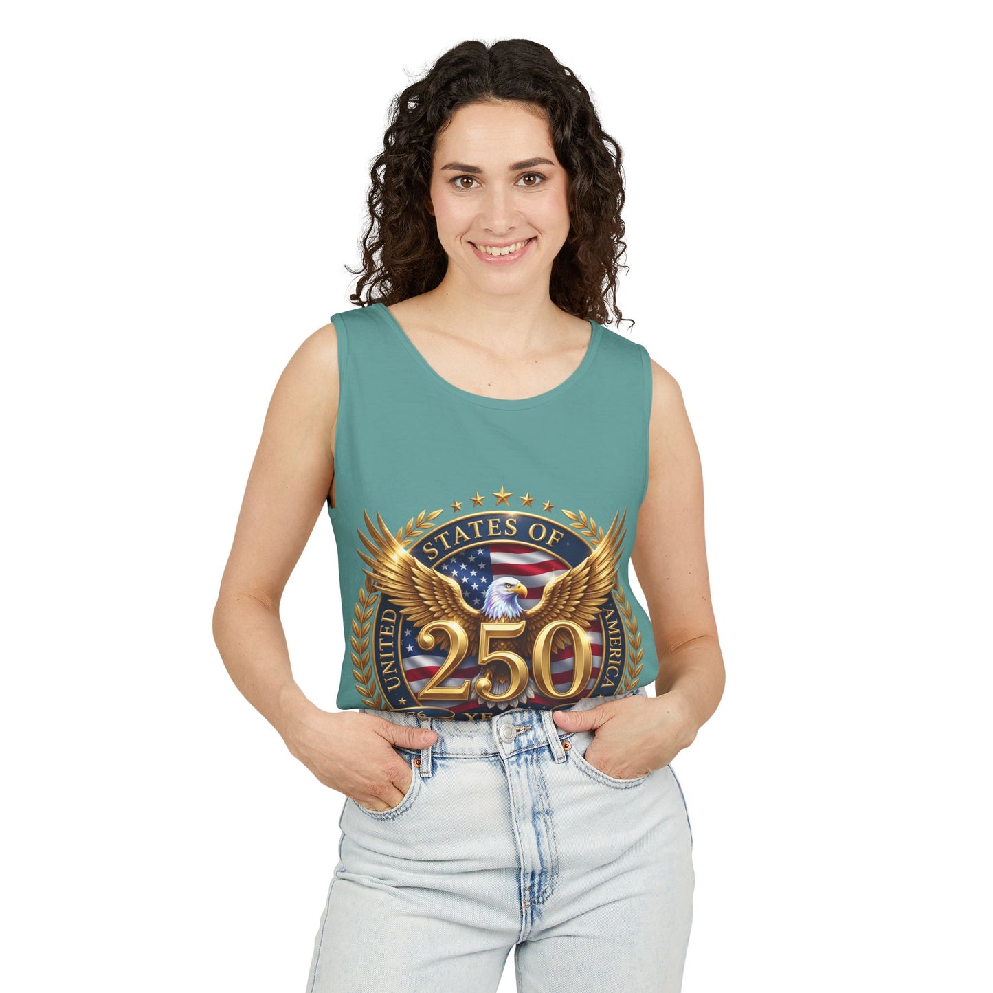 250 Years Anniversary Eagle Tank Top — United States Bicentennial Celebration Tee