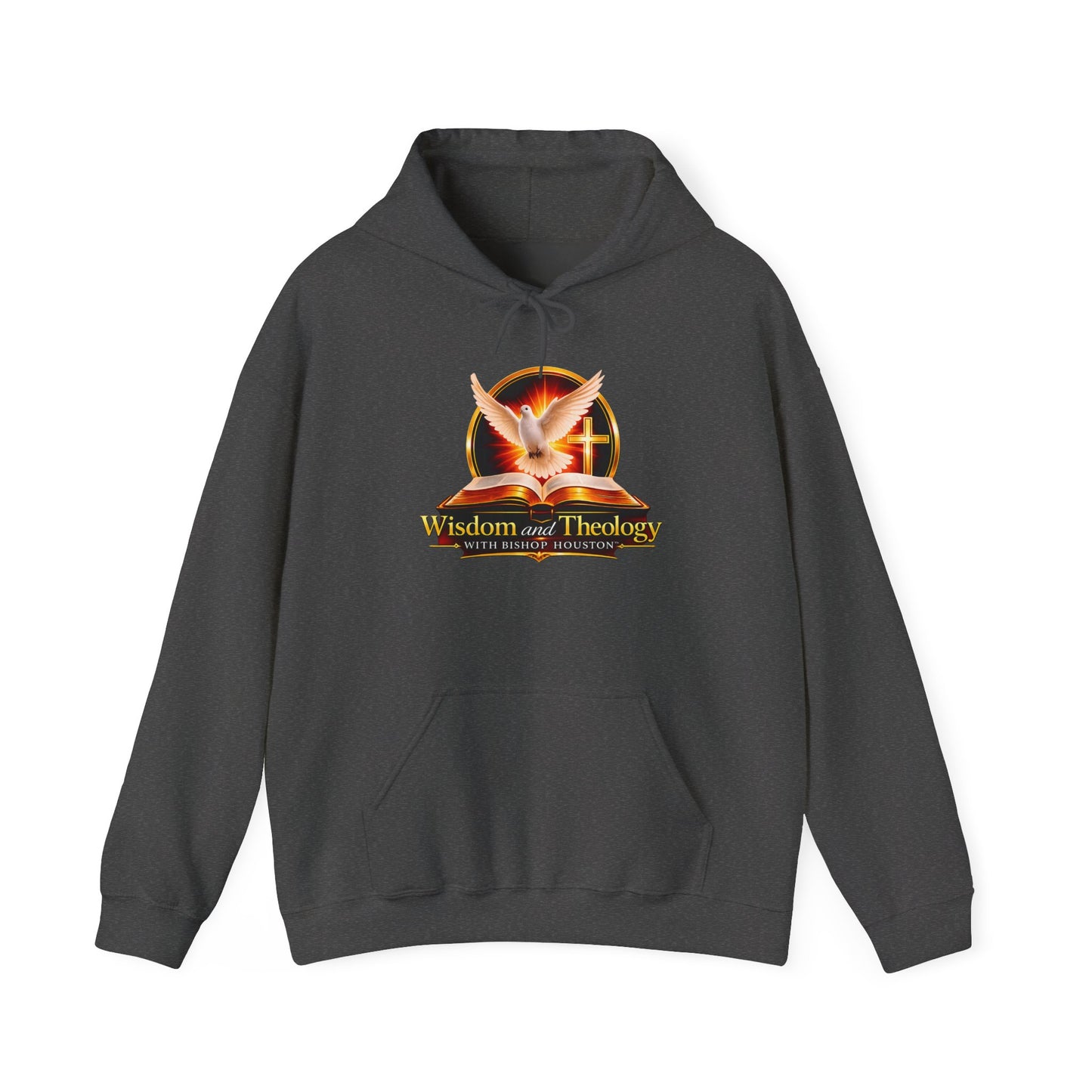 Wisdom and Theology Hoodie – Dove & Book Christian Faith Sweatshirt