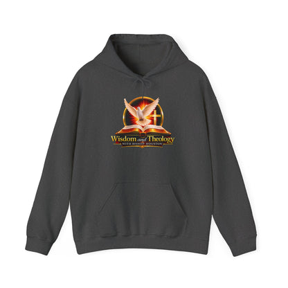Wisdom and Theology Hoodie – Dove & Book Christian Faith Sweatshirt
